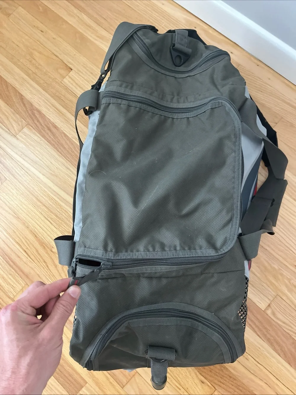 Fox Racing Motocross Canvas Duffle Bag Large With Straps ~27in X 12in X 13in